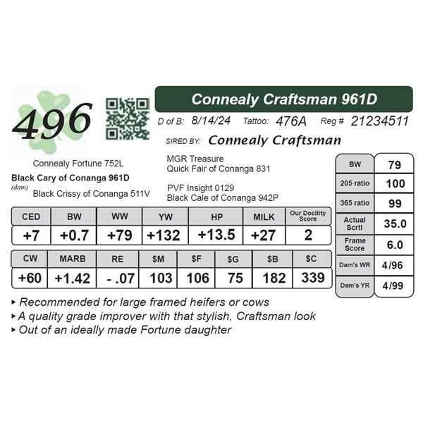 Connealy Craftsman 961D