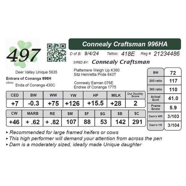 Connealy Craftsman 996HA
