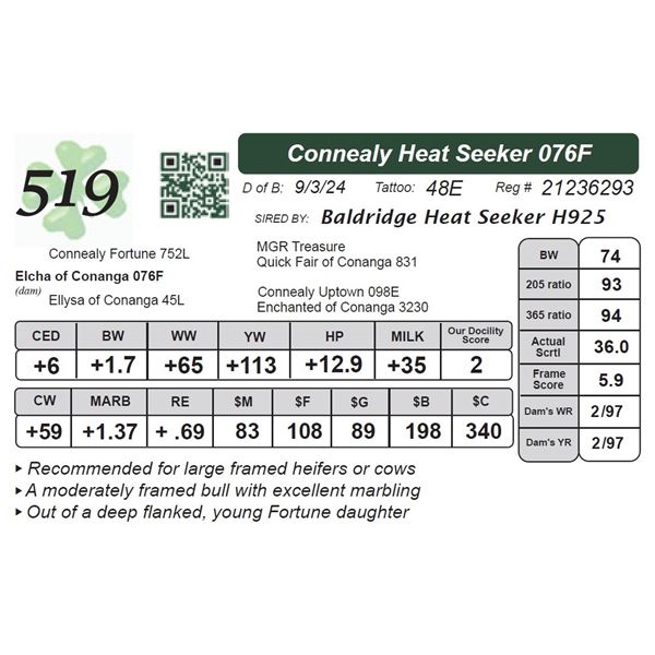 Connealy Heat Seeker 076F