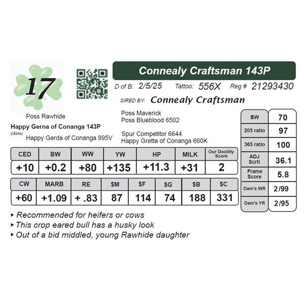 Connealy Craftsman 143P