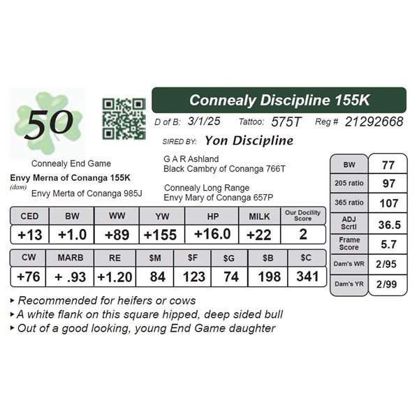 Connealy Discipline 155K