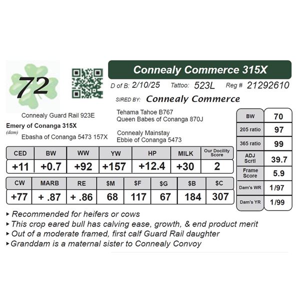 Connealy Commerce 315X