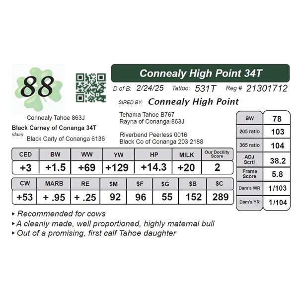 Connealy High Point 34T
