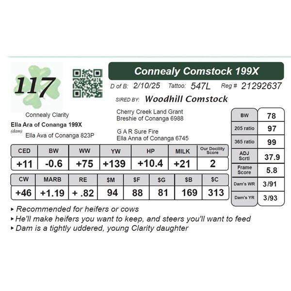Connealy Comstock 199X