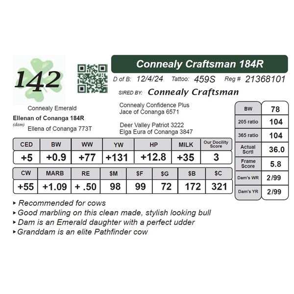 Connealy Craftsman 184R