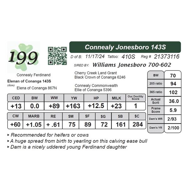 Connealy Jonesboro 143S