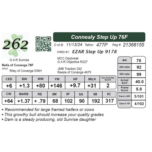 Connealy Step Up 76F