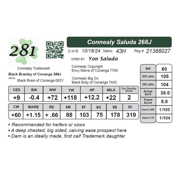 Connealy Saluda 268J