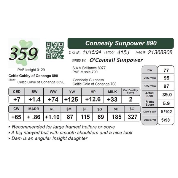 Connealy Sunpower 890