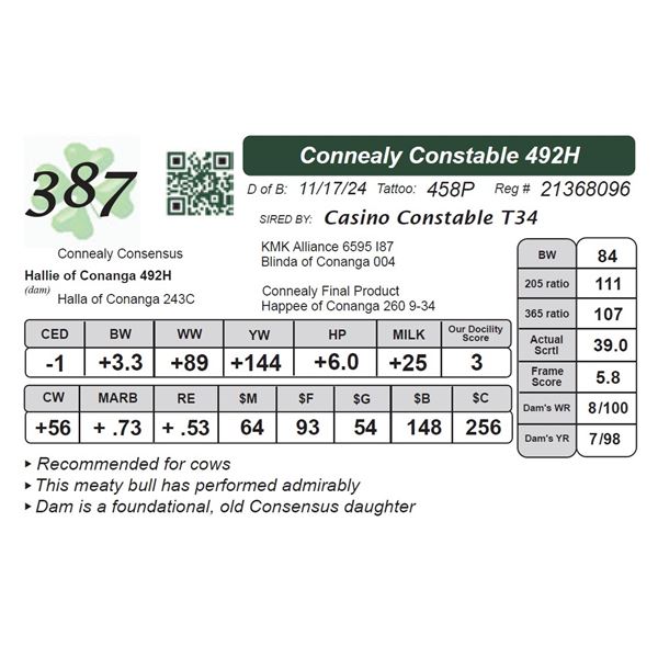 Connealy Constable 492H