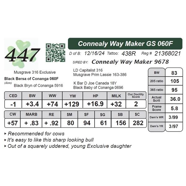 Connealy Way Maker GS 060F