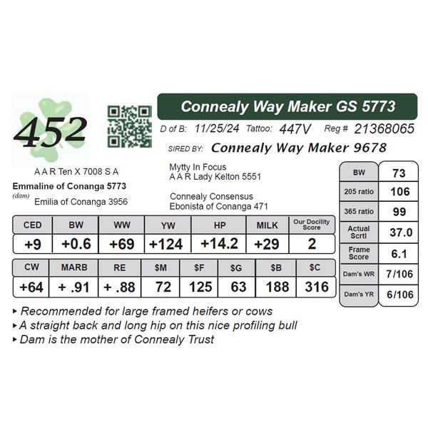 Connealy Way Maker GS 5773