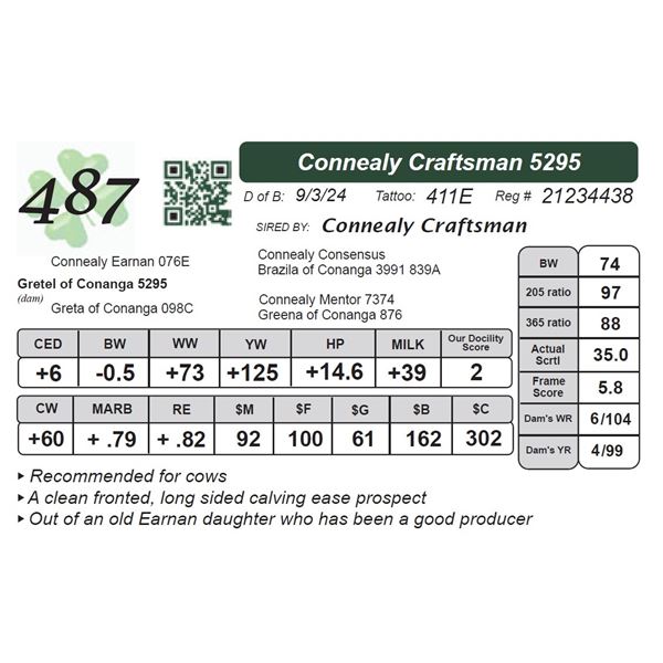 Connealy Craftsman 5295