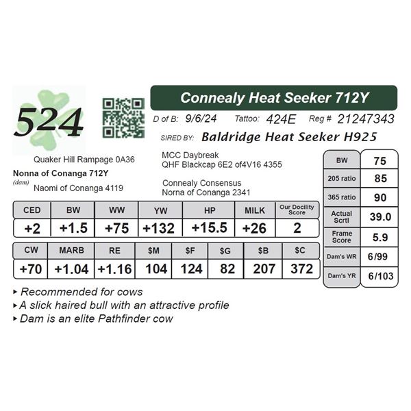 Connealy Heat Seeker 712Y