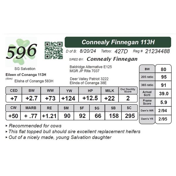 Connealy Finnegan 113H
