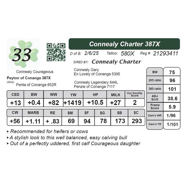 Connealy Charter 387X