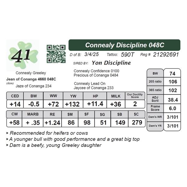 Connealy Discipline 048C