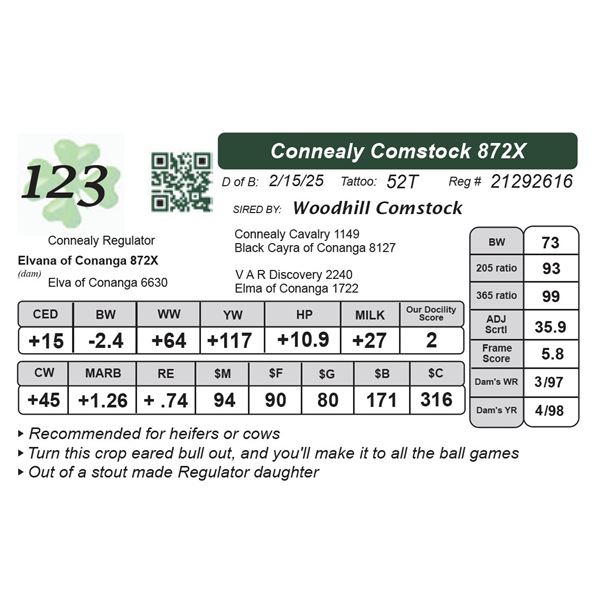 Connealy Comstock 872X