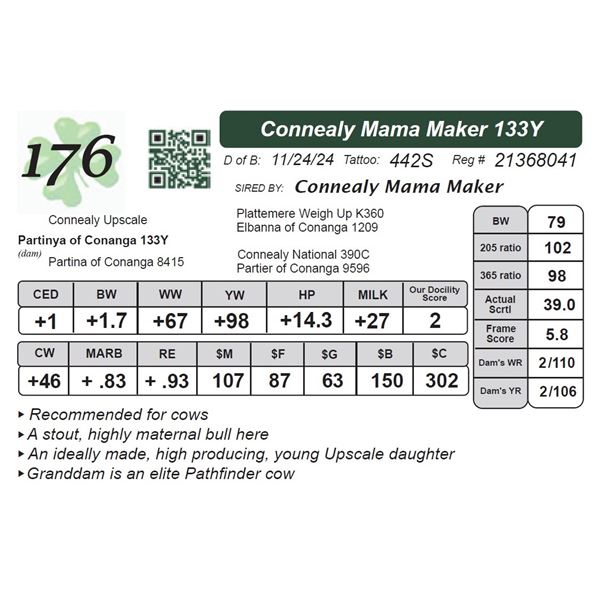 Connealy Mama Maker 133Y