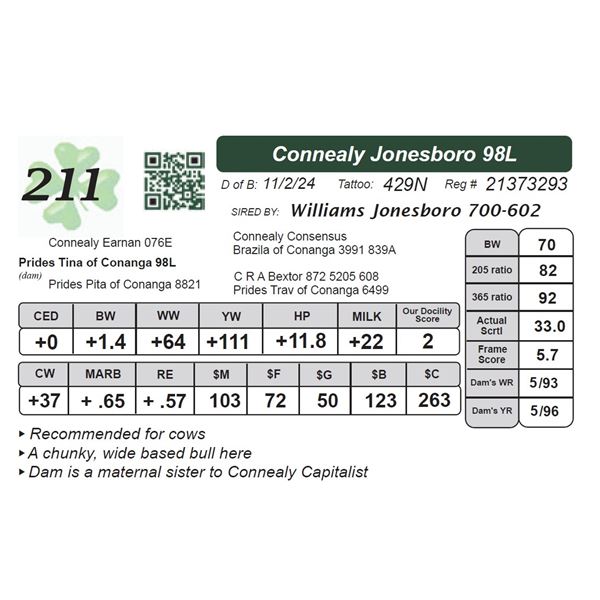 Connealy Jonesboro 98L