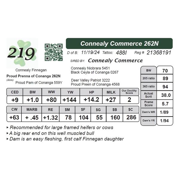 Connealy Commerce 262N