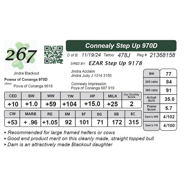 Connealy Step Up 970D