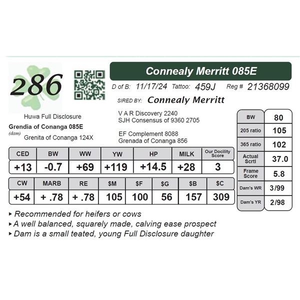 Connealy Merritt 085E