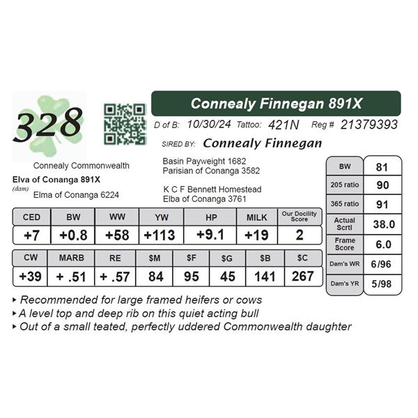 Connealy Finnegan 891X