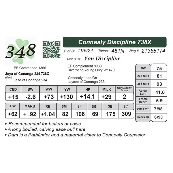 Connealy Discipline 738X