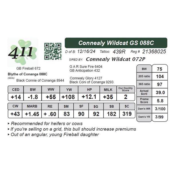Connealy Wildcat GS 088C