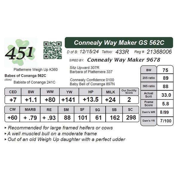 Connealy Way Maker GS 562C