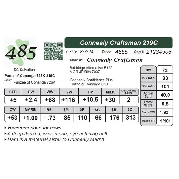 Connealy Craftsman 219C