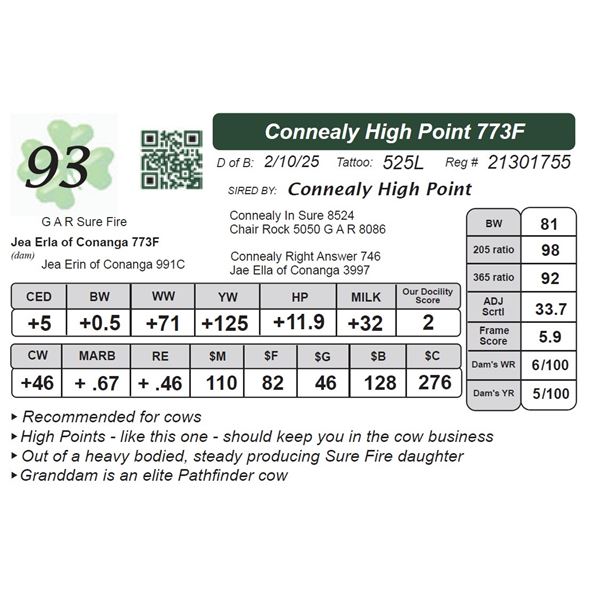 Connealy High Point 773F
