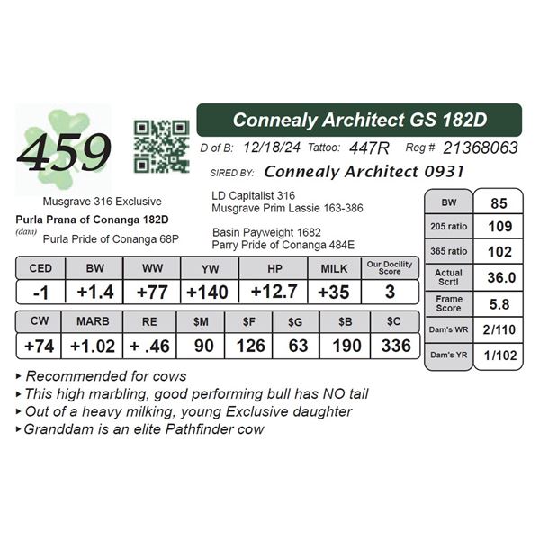 Connealy Architect GS 182D