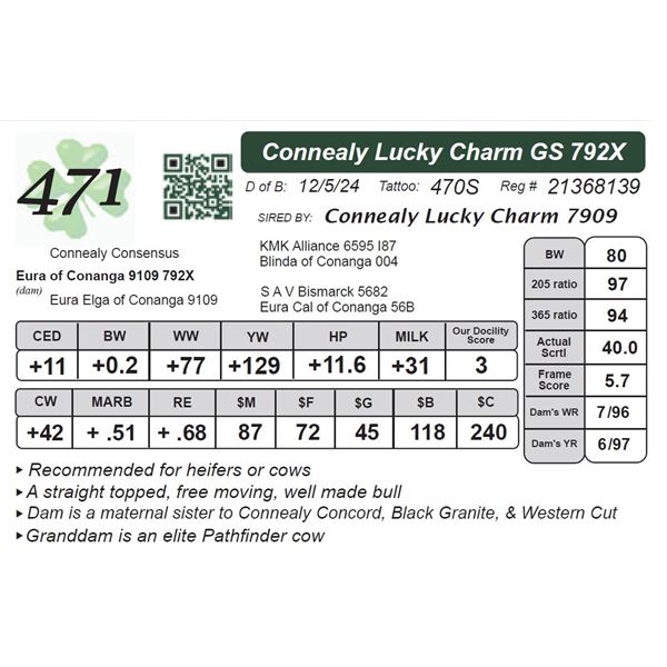 Connealy Lucky Charm GS 792X