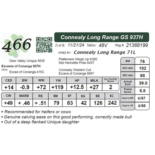 Connealy Long Range GS 937H