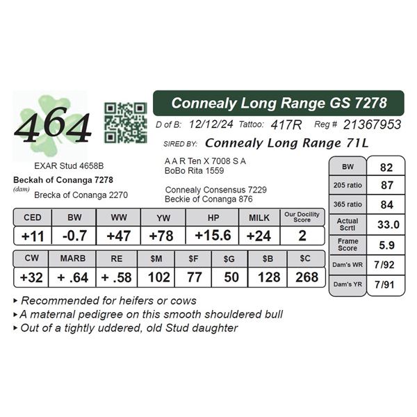 Connealy Long Range GS 7278