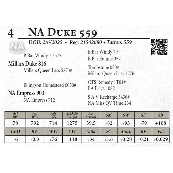 NA Duke 559