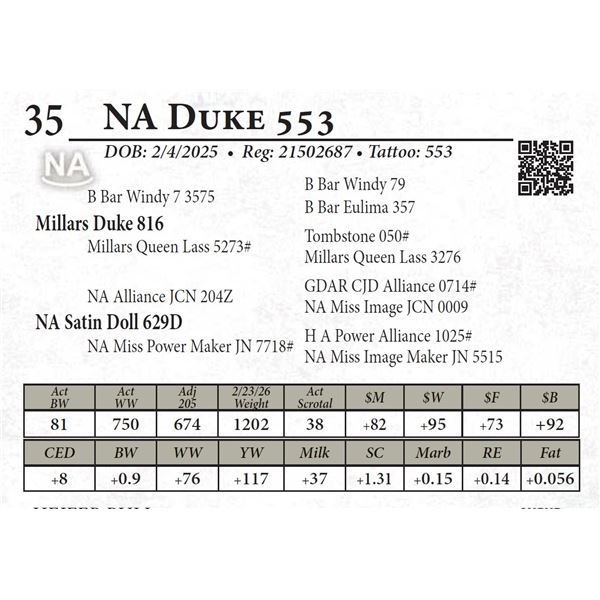NA Duke 553