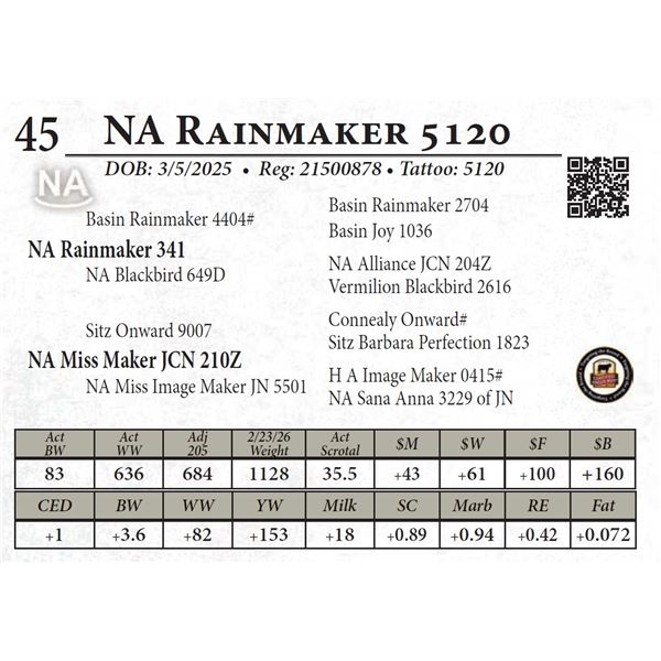 NA Rainmaker 5120