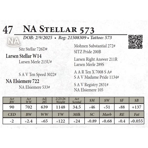 NA Stellar 573