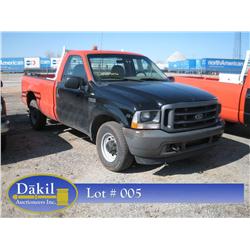 2002 FORD F-250 XL SUPERDUTY, REG CAB 