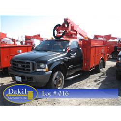 2004 FORD F-550 XL SUPERDUTY BUCKET TRUCK, 