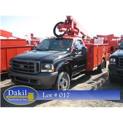 2004 FORD F-550 XL SUPERDUTY BUCKET TRUCK, 