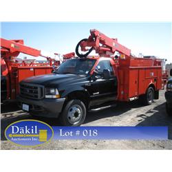 2004 FORD F-550 XL SUPERDUTY BUCKET TRUCK, 