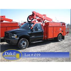 2004 FORD F-550 XL SUPERDUTY BUCKET TRUCK, 