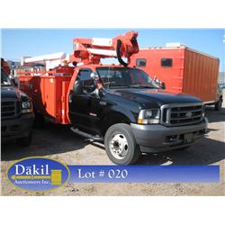 2004 FORD F-550 XL SUPERDUTY BUCKET TRUCK, 