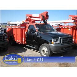 2004 FORD F-550 XL SUPERDUTY BUCKET TRUCK, 