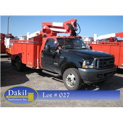 2004 FORD F-550 XL SUPERDUTY BUCKET TRUCK, 