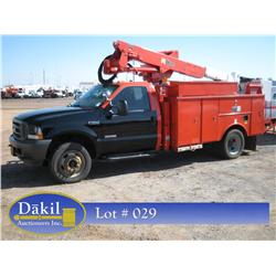 2004 FORD F-550 XL SUPERDUTY BUCKET TRUCK, 